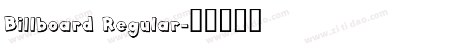 Billboard Regular字体转换